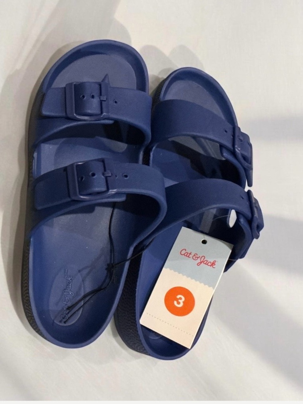 Buy 1 get one 50% off 
Cat & Jack Blue Double-Buckle Kids' Sandals